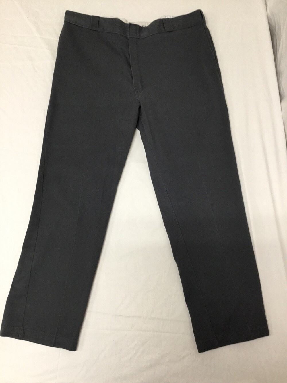 Dickies 874 Original Fit Work Pants Mens 42x32 Black Straight Leg Twill Uniform